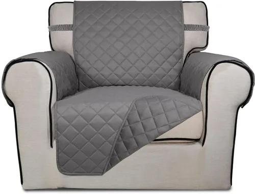 Vista 77 de PureFit - Funda de sofá acolchada reversible, protector de muebles impermeable, funda de sofá lavable con espuma antideslizante y correas elásticas
