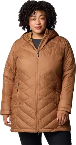 Vista 9 de Columbia Chaqueta larga con capucha Heavenly para mujer Verde (Stone Green)