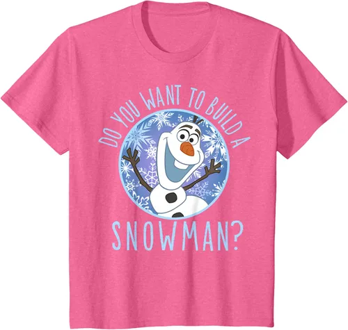 Vista 7 de Disney Camiseta Frozen Olaf con texto en inglés "Do You Want to Build A Snowman Negro