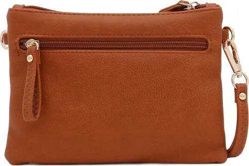 Vista 65 de Bolso de hombro cruzado con múltiples bolsillos y cremallera y correa de muñeca pequeña