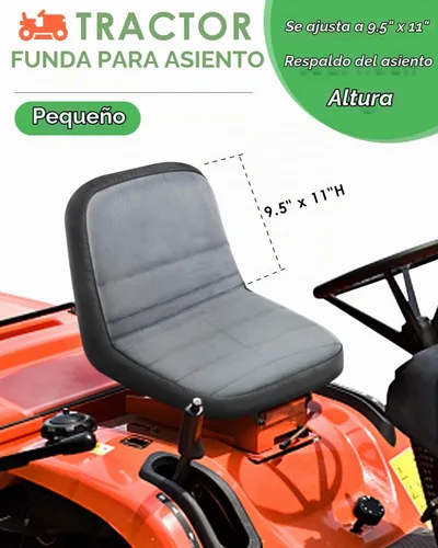 Vista 2 de PACETAP Funda de Asiento para Cortacésped de Montar, Funda de Asiento Impermeable de Poliéster Oxford Duradero Compatible con John Deere, para Gris