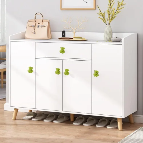 Vista 6 de Pomos de cajón de gabinete, manijas de aleación de zinc, pomos decorativos de rana de animales, decoración de ranas de jardín natural, cajones