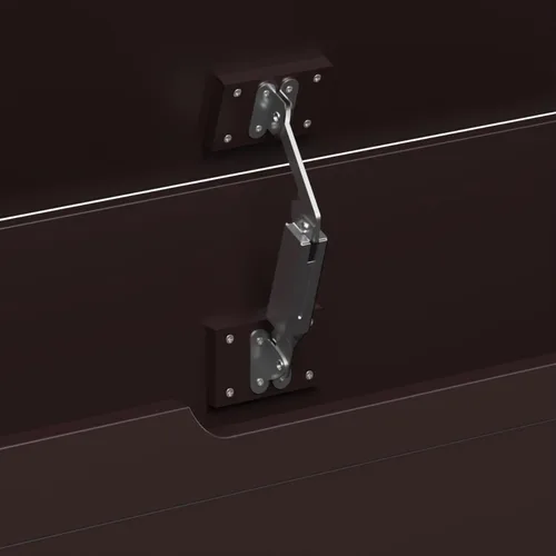 Vista 5 de Cofre de juguetes de madera, caja de juguetes para niños, muebles para sala de juegos, banco con tapa con bisagras de seguridad, organizador