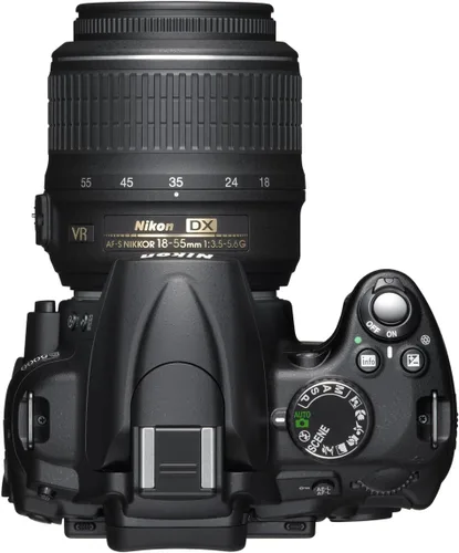 Vista 5 de Nikon D5000 cámara réflex digital 12.3MP DX con lente de 18-55mm f/3.5-5.6G VR y LCD de ángulo variable de 2.7 pulgadas