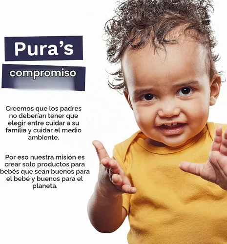 Vista 5 de Pura Pañales para bebé recién nacido con piel sensible, paquete de prueba, talla 1 (4–11 lbs), totalmente libre de cloro, indicador de humedad