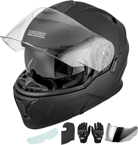 Vista 11 de OUMURS Cascos Modulares de Motocicleta de Cara Completa Abatibles para Motocicleta de Calle Casco de Motocicleta para Adulto Unisex Modelo 912