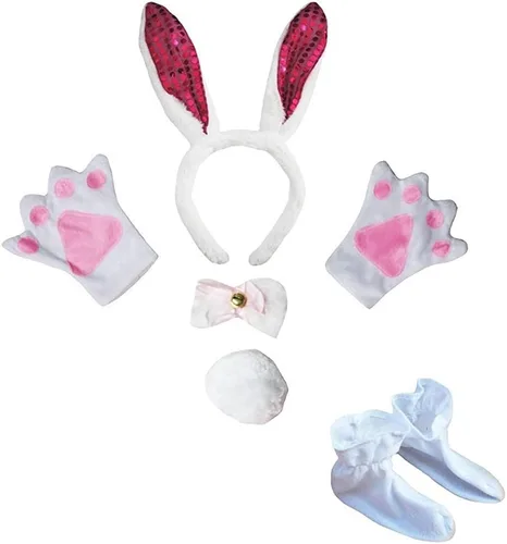 Vista 16 de Petitebella Combinado Animal Diadema Bowtie Cola Guantes Zapatos 5pc Disfraz 1-5 años Oso