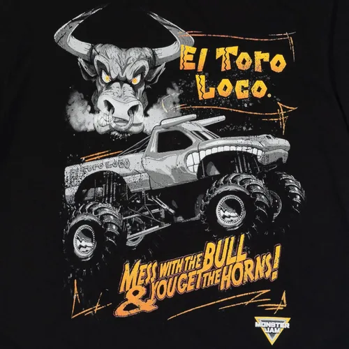 Vista 3 de Monster Jam Grave Digger Megalodon El Toro Loco - Camiseta para adulto