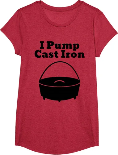 Vista 40 de I Pump - Camiseta de hierro fundido para cocinar al horno holandés
