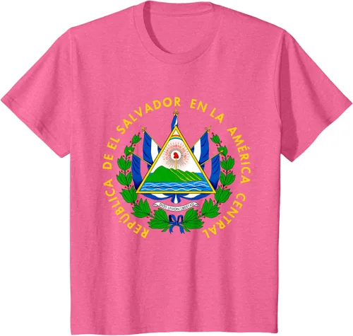 Vista 58 de Camiseta con diseño de emblema de la bandera de El Salvador