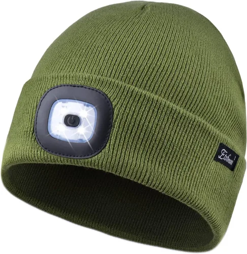 Vista 9 de Etsfmoa Gorro unisex con la luz, regalos para hombres, papá, padre, gorras recargables por USB