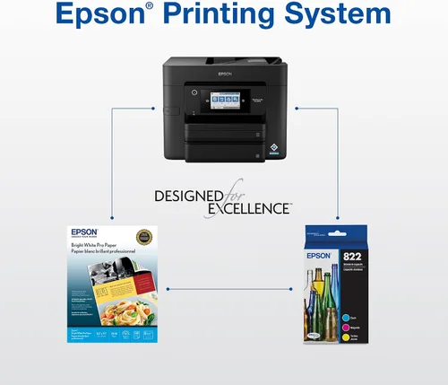 Vista 6 de Epson 822XL Genuine High Capacity Black Ink Cartridge T822XL120 Negro