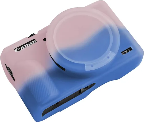 Vista 10 de Funda G7X Mark III, Funda Protectora para Cámara Digital Canon Powershot G7X Mark III, Funda de Silicona con Cubierta de Lente Extraíble, Funda
