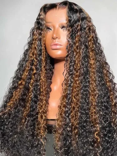 Vista 31 de Pelucas de cabello humano Bob de Beauty Forever, rubia con raíces marrones, parte lateral, corte recto, 7x5 encaje HD, adiós a los nudos, peluca Bob
