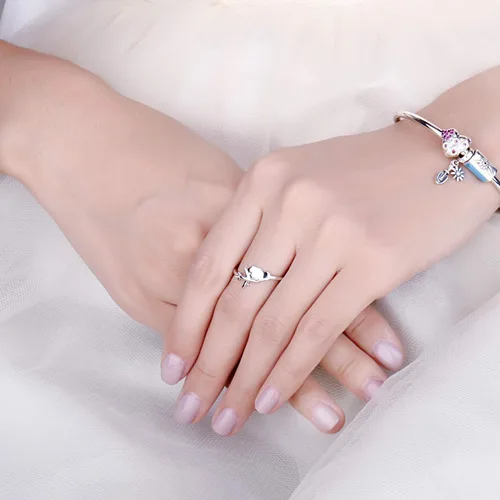 Vista 4 de JewelryPalace Anillo de avión de recuerdo de viaje mundial para mujer, chapado en oro de 14 quilates, plata de ley 925, anillos ajustables abiertos