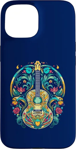 Vista 6 de Funda para iPhone 16 para guitarra abstracta, decoración artística, amante de la música