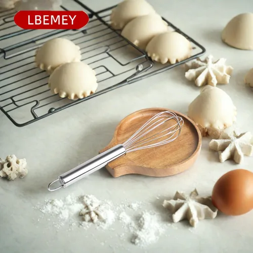 Vista 6 de LBEMEY Soporte para cucharas de madera de acacia para estufa, soporte redondo liso para cuchara de madera para encimera de cocina con pies de Marrón