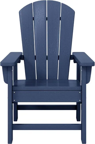 Vista 48 de WestinTrends Malibu Kids - Silla de patio de plástico HDPE Adirondack para exteriores, color negro