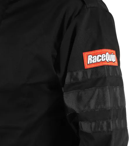 Vista 4 de RaceQuip 111 Series SFI 3,2A/1 Suéter de conducción de una pieza., L, Negro