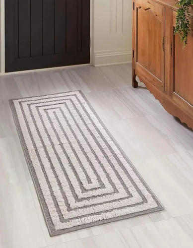 Vista 18 de Unique Loom Casa Collection Toluca - Alfombra rectangular de 2 pies 3 x 3 pies, color beige y marfil