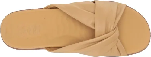 Vista 5 de Sperry Sandalia plana con correa cruzada dorada para mujer, Oro