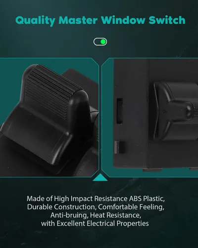 Vista 5 de SCITOO Interruptor de elevalunas eléctrico 901-458 Interruptor de elevación de la ventana del lado del conductor delantero para 1994-1995