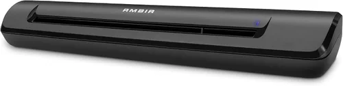 Vista 2 de AMBIR TravelScan Pro - Escáner portátil de documentos, tarjetas de presentación y recibos - Alimentado por USB para PC con Windows con funda