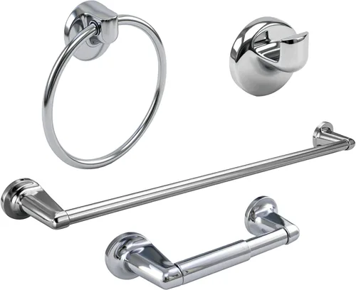 Vista 7 de Formosa Design Hardware - Juego de accesorios de baño (níquel cepillado)