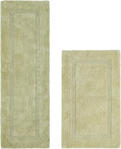 Vista 62 de Better Trends Alfombra de Inodoro en Forma de U Cubierta de Asiento de Inodoro de Lujo 100% Algodón Absorbente de Agua, Cubierta de Tapa Reversible
