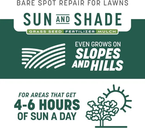 Vista 8 de Pennington Smart Patch Grass Seeds for Lawn, Sun and Shade Lawn Grass Repair Mix, 10 LB