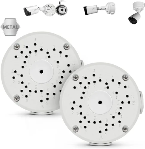 Vista 11 de {Caja de conexiones de cámara impermeable} Soporte universal para cámara de seguridad bala, cable oculto, carcasa eléctrica de metal, cubierta
