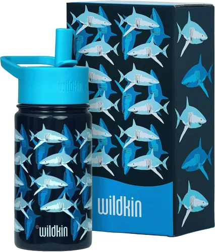 Vista 27 de Wildkin Kids - Botella de agua de acero inoxidable de 14 onzas para niños – Sin BPA, a prueba de fugas, aislada, fácil de limpiar - Ballerina