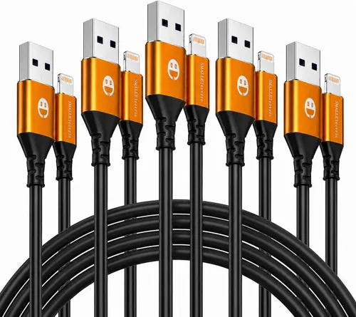 Vista 14 de SMALLElectric Paquete de 3 cargadores MFi para iPhone de 1 pie de cable Lightning corto Cable Lightning corto de 1 pie con certificación MFi