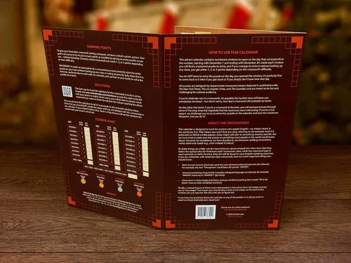 Vista 5 de Calendario de Adviento para amantes de crucigramas – Volumen 1 – 24 rompecabezas de cuenta regresiva de Navidad para adultos y personas mayores