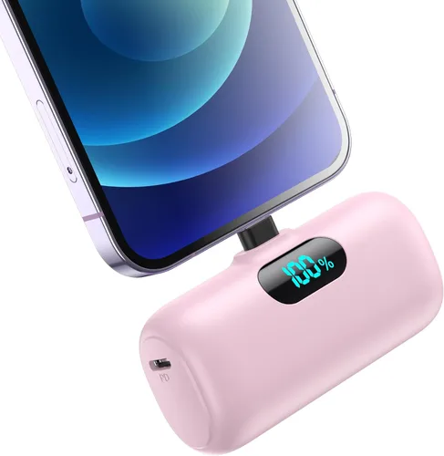 Vista 9 de Cargador portátil pequeño para iPhone 14/13,5000mAh PD cargador de carga rápida, mini batería portátil cargador de teléfono esencial de viaje
