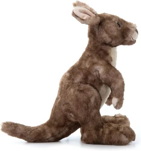 Vista 5 de The Petting Zoo Peluche de canguro de peluche, regalos para niños, animales salvajes del zoológico Onez, juguete de peluche canguro, 12 pulgadas