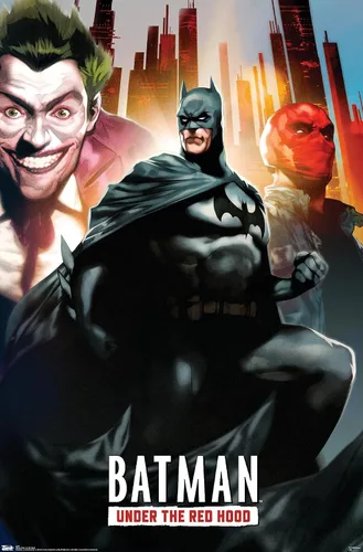 Vista 11 de Trends International DC Comics - Póster de pared de Batman con capucha roja, 14.725 x 22.375 pulgadas, versión enmarcada de madera de granero