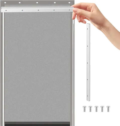 Vista 8 de Solapas grandes de repuesto para puerta con soporte de metal, tornillos y arandelas de acero inoxidable 304, compatibles con PetSafe Freedom
