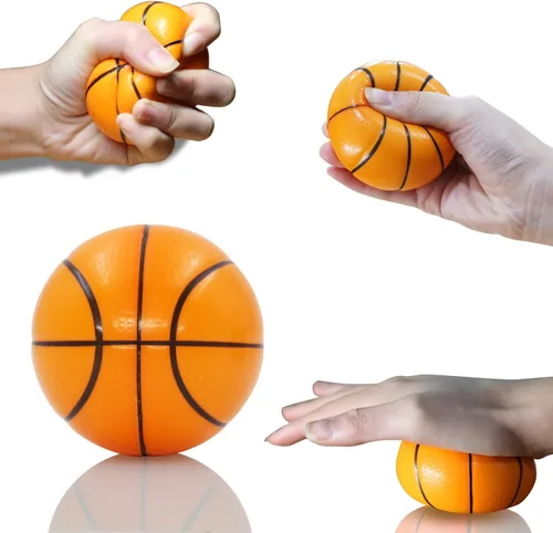 Vista 3 de Novelty Place Pelotas antiestrés exprimibles, béisbol, baloncesto, fútbol, fútbol para aliviar la tensión, accesorios de relajación, juguetes