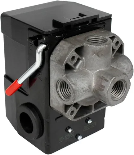 Vista 4 de Lefoo - compresor de aire de calidad, de presión, control 95-125 PSI 4 puerto con descargador LF10-4H-1-NPT1/4-95-125