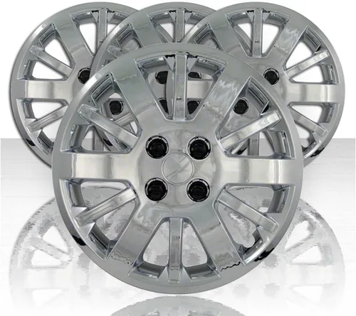 Vista 2 de Juego de 4 tapacubos cromados atornillados de 15 pulgadas para Chevy Cobalt 2009-2010