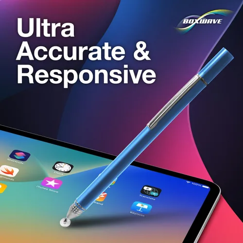 Vista 3 de BoxWave Lápiz óptico compatible con Chuwi HiPad X – FineTouch Capacitive Stylus, lápiz capacitivo superpreciso – Azul lunar