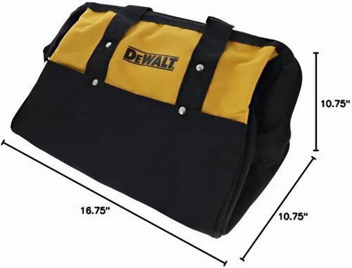 Vista 2 de Dewalt, bolsa de herramientas de contratistas de 15" de servicio pesado mediano (629053-00)