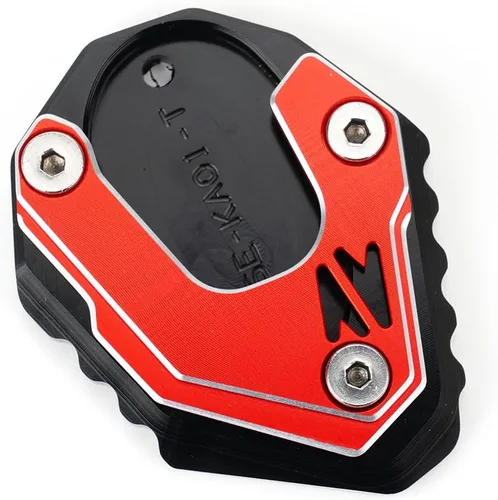 Vista 4 de MOWOK Para Kawasaki Z900 NINJA 650 Z900SE Z900RS Z800 Z650 Motocicleta Kickstand Pie Pad Soporte lateral Ampliadora Z 900 (rojo)