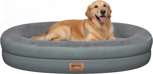 Vista 31 de Cama ortopédica lavable grande para perros: Cama de espuma viscoelástica impermeable para mascotas con refuerzos - Funda ortopédica extraíble