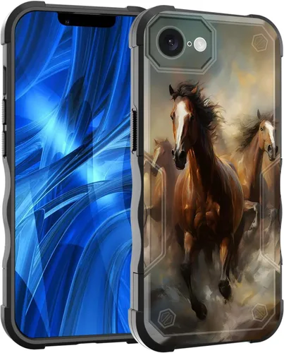 Vista 158 de Funda para iPhone Air, [doble capa] [protección contra caídas de grado militar de 10 pies] Funda resistente a prueba de golpes para iPhone Air