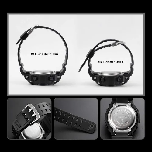 Vista 7 de CakCity Boys Camouflage LED Sports Kids Watch Waterproof Digital Electronic Military Wrist Watches for Kids with Silicone Band Alarm Stopwatch