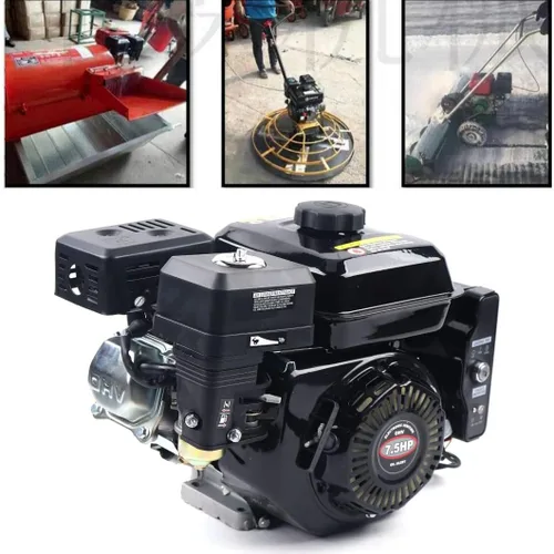 Vista 2 de Motor de gas Go Kart de 7.5HP 210CC con arranque eléctrico a gas de 4 tiempos OHV, motor de gasolina de gas, lavadoras a presión de gas, divisores