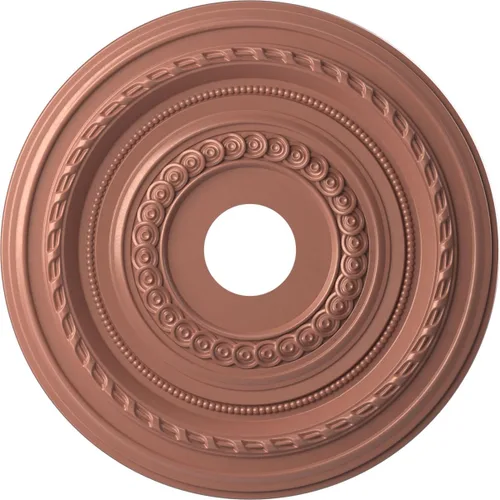 Vista 139 de Ekena Millwork CMP10CO Cole Medallón de techo de PVC termoformado (se adapta a toldos de hasta 4 1/4"), 10 "OD x 3 1/2" ID x 3/4" P