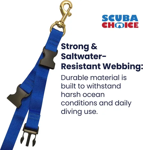 Vista 5 de Scuba Choice - Protector de aletas y máscaras con cierre de liberación rápida, color azul